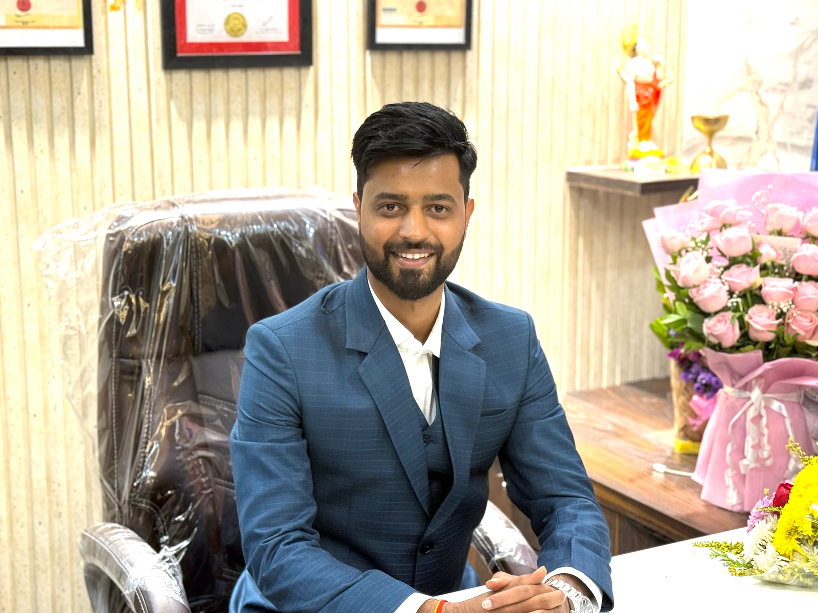 smiles at Smile
                    Spot Orthodontics & Multispeciality Dental Clinic.